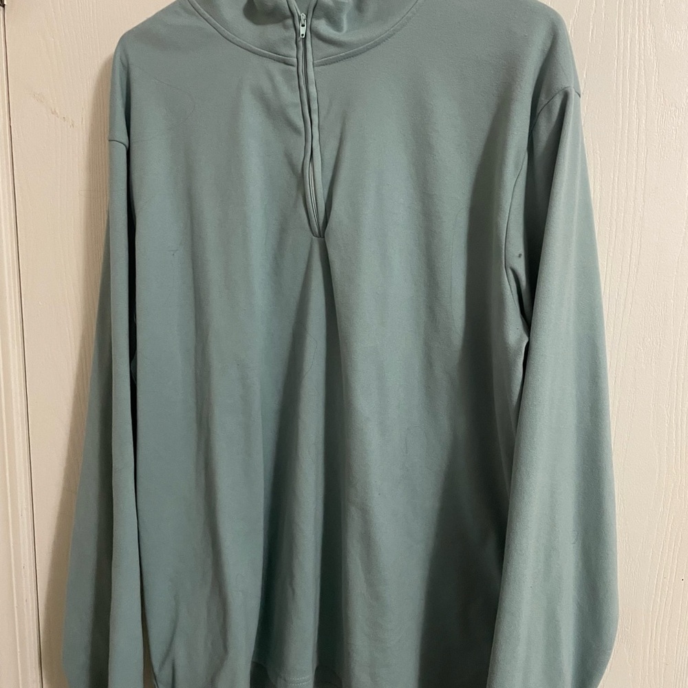 Light Blue Quarter-Zip Pullover